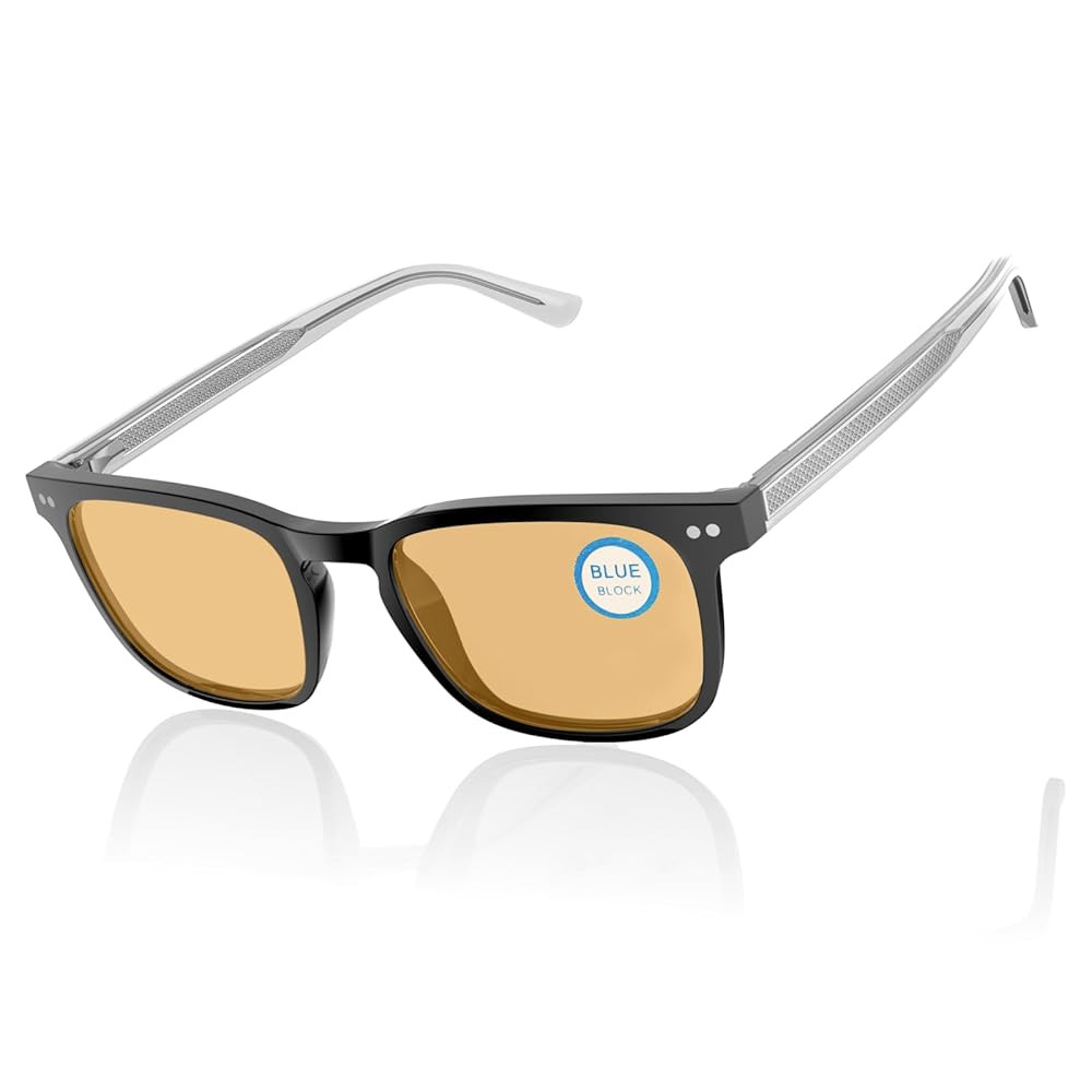 Blocking Glasses Men Computer Game Phone Eyeglasses Acetate Frame Metal Core Wire Spring Hinge