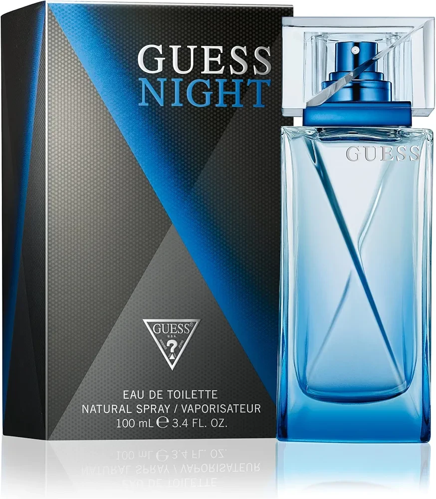 GUESS Night Eau de Toilette Spray for Men, 3.4 Ounce