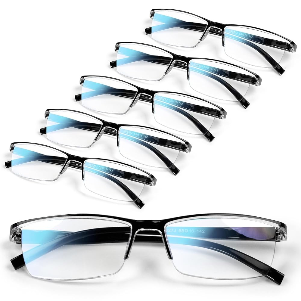 Style Reading Glasses Men - Durable Readers with 99% Blue Light Blocking - Comfortable Fit with TR90 Frames