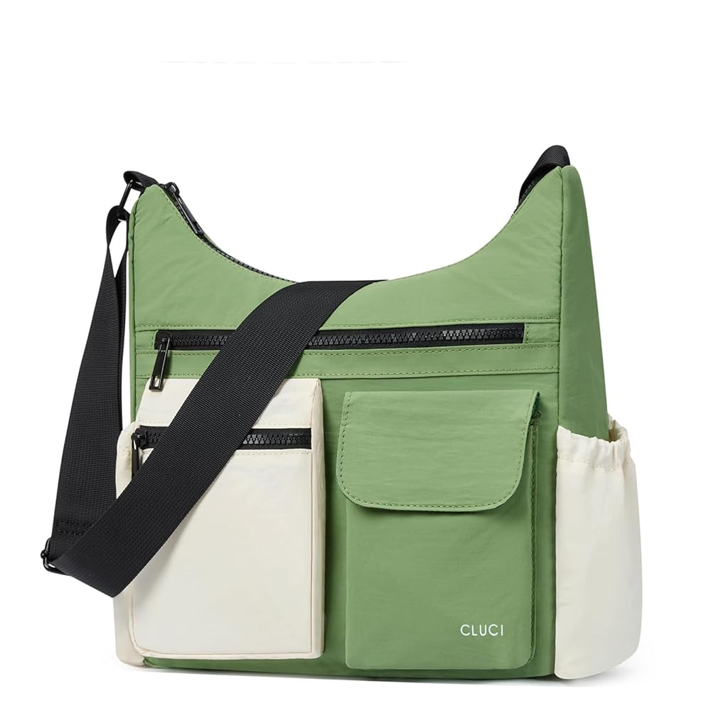 CLUCI Travel Purses for Women, Waterproof Nylon Crossbody Bags for Woman Trendy, Anti Theft Shoulder Handbags for Ladies