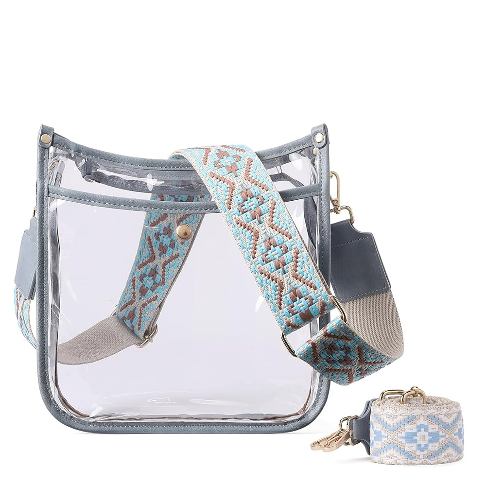 CLUCI Clear Purse,Clear Bag For Stadium Events,Stadium Approved Crossbody Bag Purses for Women with Adjustable Strap