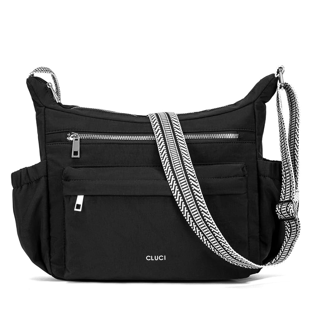 CLUCI Travel Purses for Women, Waterproof Nylon Crossbody Bags for Woman Trendy, Anti Theft Shoulder Handbags for Ladies