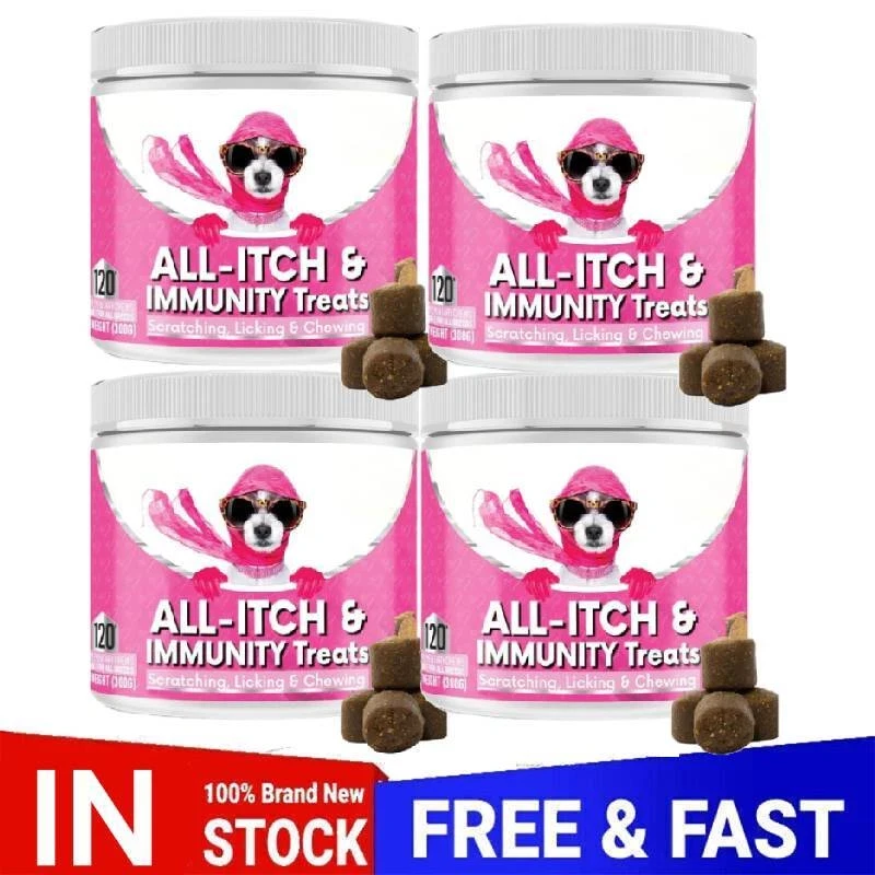 All-Itch Immunity Treats Calming Treats Skin & Coat Treats for Dog EXP 12-202 6
