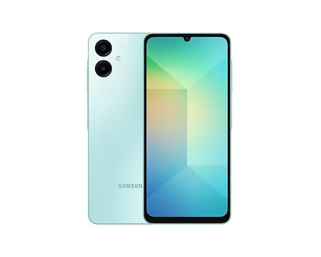 SAMSUNG Galaxy A06 4G LTE (64GB + 4GB) Latin Version SM-A065M/DS (Tmobile Metro Mint & Global) 6.7" Dual Sim 50MP Dual Cam + (Wall 25W Dual Port Bundle) (Light Green SM-A065M/DS Model)