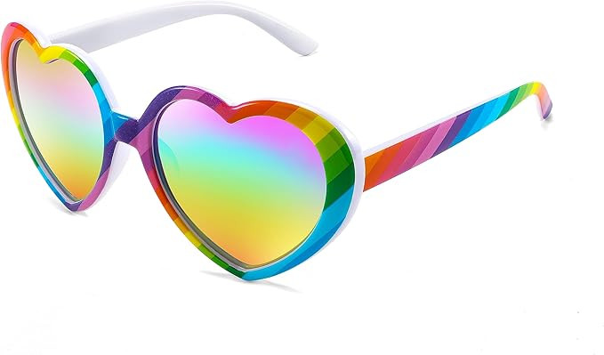 FEISEDY Polarized Heart Shaped Sunglasses Oversized Vintage Fashion Love Eyeglasses for Women UV400 B2337