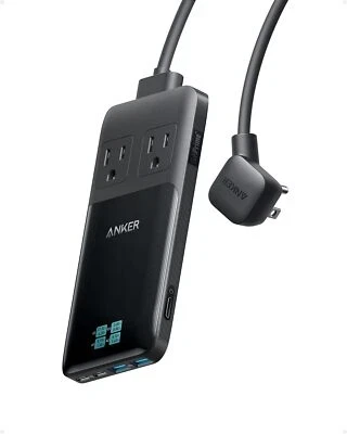 Anker Prime 6-in-1 USB C Charging Station 140W Compact Power Strip 6 Ports