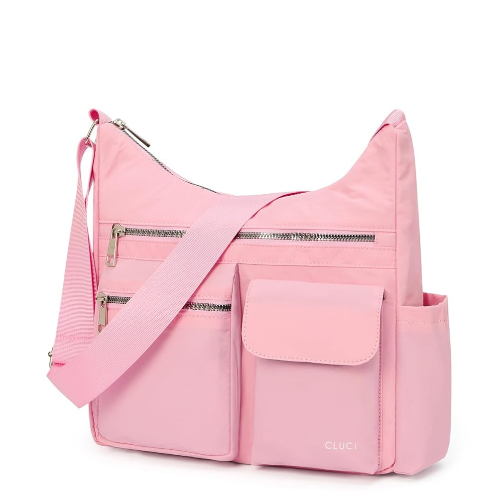 CLUCI Travel Purses for Women, Waterproof Nylon Crossbody Bags for Woman Trendy, Anti Theft Shoulder Handbags for Ladies